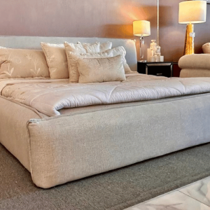 Cama 0425 Avalanche King en Tela Color Oyster