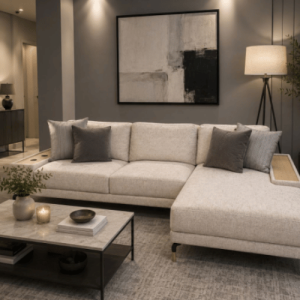 Sala Praga Modular con Bocinas Derecha Modelo ARE125 | Muebles Sólidos y Contemporáneos