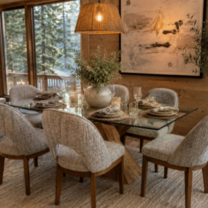 Comedor Miku con 6 Sillas Marruecos Modelo COS428 | Muebles Sólidos y Contemporáneos