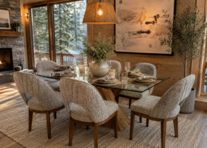 Comedor Miku con 6 Sillas Marruecos Modelo COS428 | Muebles Sólidos y Contemporáneos