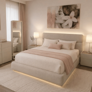 Recámara Bonhill King Size Modelo CON005 | Muebles Sólidos y Contemporáneos