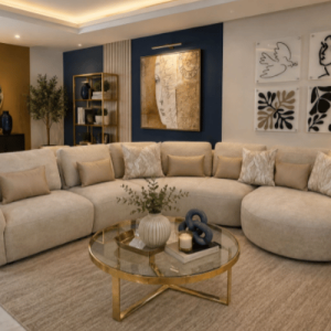 Sala Balbo 4 Módulos Izquierda Modelo BOA679 | Muebles Sólidos y Contemporáneos