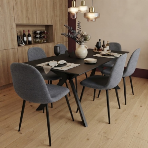 Comedor Berlino con 6 Sillas Noa Modelo SUI056-SUI057